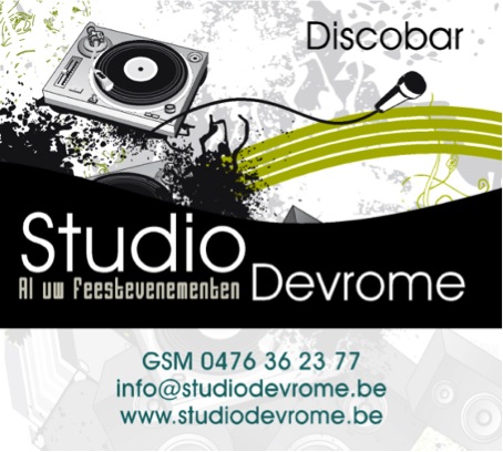 trouwfeest-dj's Diksmuide Discobar Studio Devrome