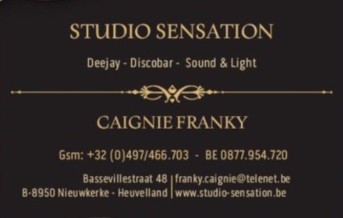 trouwfeest-dj's Passendale Discobar Studio Sensation